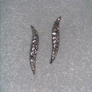 Swarovski Crystal Earrings Rhodium Plated Silver
